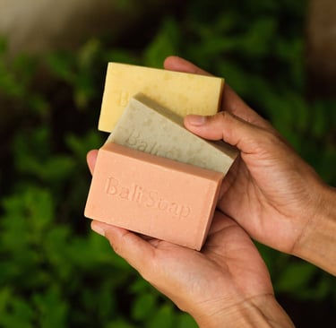 bars of handmade soap