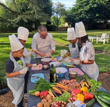 Dans les jardins de la Préfecture de Région à Orléans à l'occasion des journées du Patrimoine