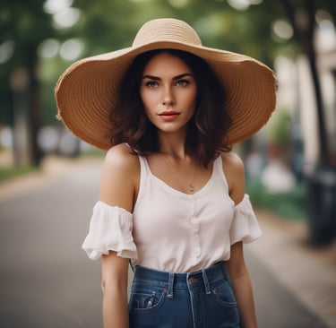 woman wearing black crew-neck shirt