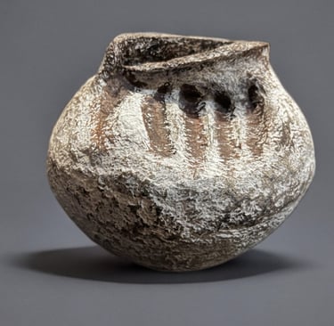 Wabi Sabi Paper Mache Handmade Vase 