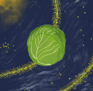Planet of Lettuce, the home planet of the Vegebus