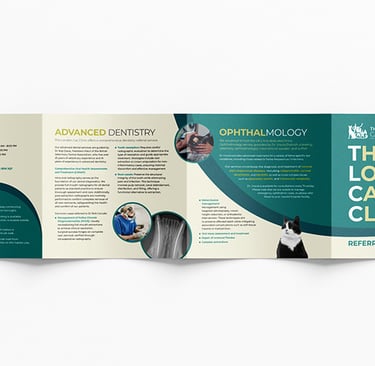 Vet roll fold leaflet front