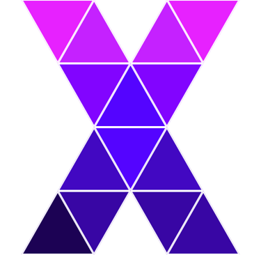 logo admx.tech - a purple and white x - shaped x - shaped object