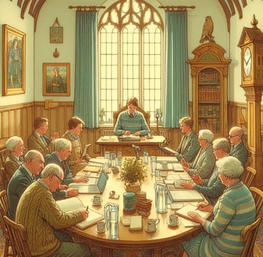 A parish council at work