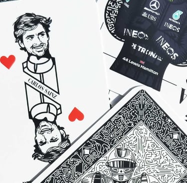 Carte de joc F1 cu pilotul Carlos Sainz.