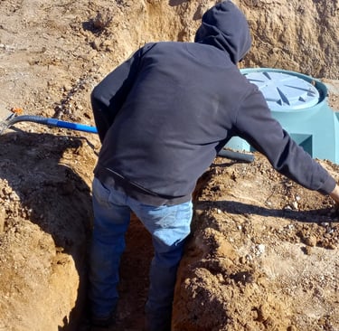 Hard at work at Red Dirt Ditching and Septic LLC