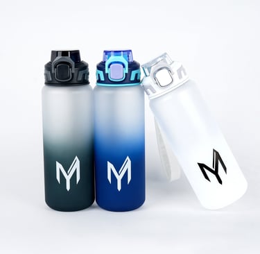 Product shoot for water bottles