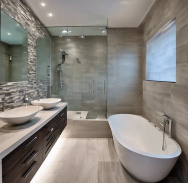 A custom bathroom design for a modern Toronto home.