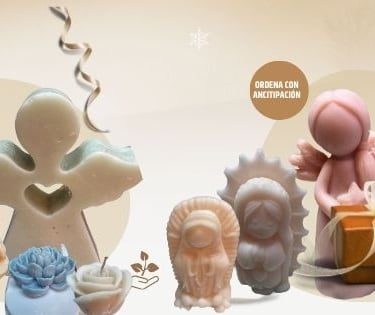 velas aromaticasa de cera de soja, vegano, 100% natural