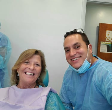 a man and woman in scrubs and surgical equipment