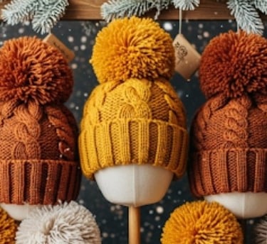 Custom Pom Pom Beanies