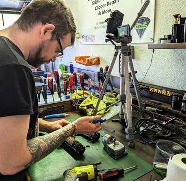 horse clipper sharpening and repair on youtube