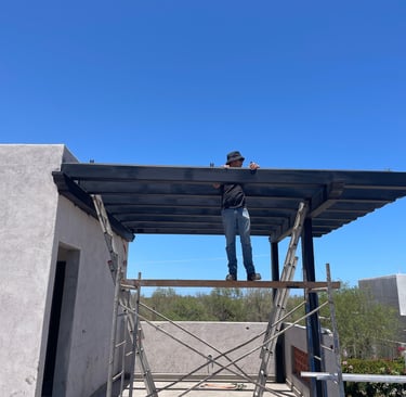 Solar panel installation in Loreto, Baja California Sur by Baja Solar on a residential roof.