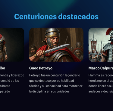 centuriones destacados