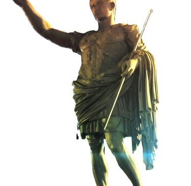 CESAR AUGUSTO ESTATUA EN ZARAGOZA