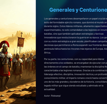 generales y centuriones