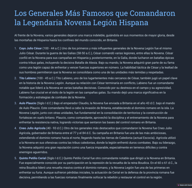 generales novena legion