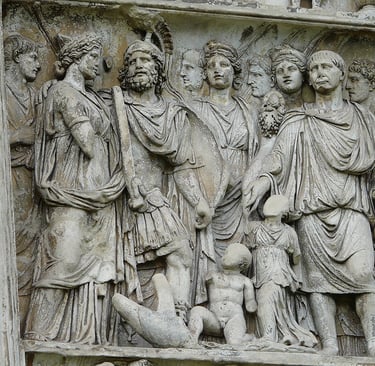 detalle arco de trajano