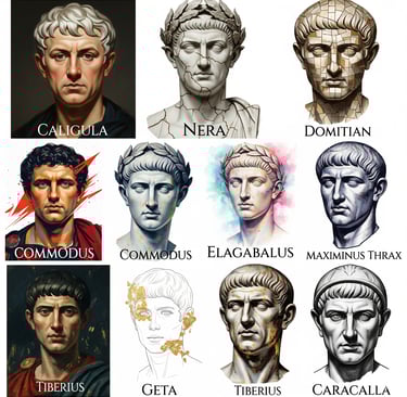 la locura y tiranía de los emperadores