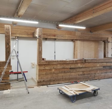 Entstehung eines Barbereichs in unserer Tischlerei in Langenberg