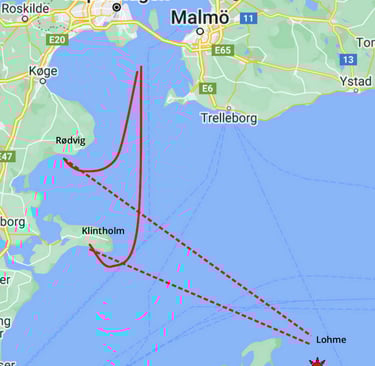 Reiseroute Dänemark