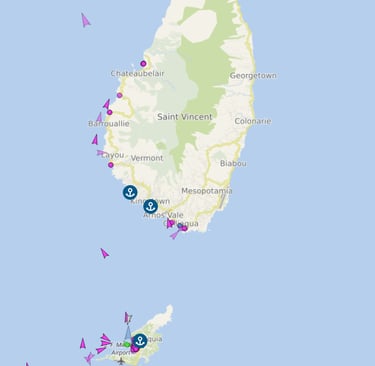 Vesselfinder St. Vincent