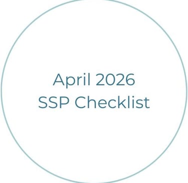 April 2026 SSP Rules and Checklist
