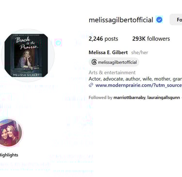 Melissa Gilbert Instagram