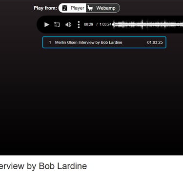Merlin Olsen interview by Bob Lardine