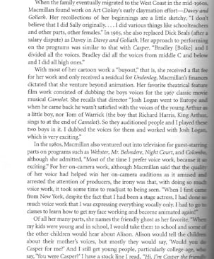 The Magic Behind the Voices - Norma Macmillan page 220