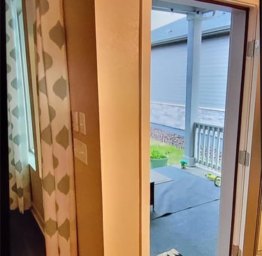 door jamb after repair