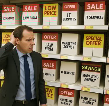 Businessman confused over promotions