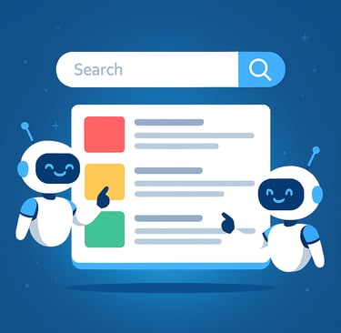 AI assitants delivering search results