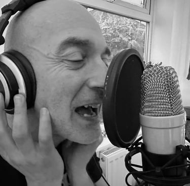 George Recording using his close up mic technique to create an intimate sound