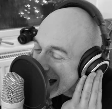 "Close-up of the recording process for Night Night Lullabies acoustic tracks."