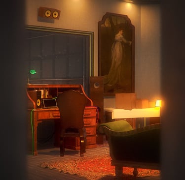 Porta de entrada para o estúdio desenvolvida por Helldise Design.