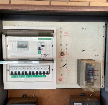 domestic switchboard upgrade with RCBO protection and circuit labelling