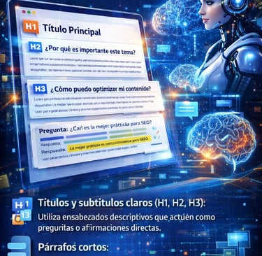 Estructura de contenido optimizada para la IA