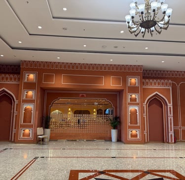 a large room with a chandelier and chandelier