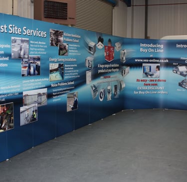 L Shaped Pop up Exhibition Stand