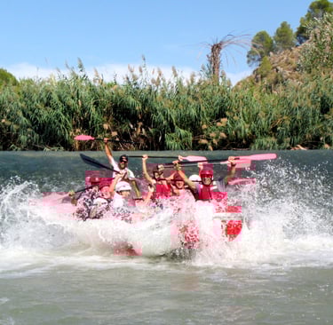 rafting, descenso del segura, blanca, murcia, kayak, aventuras, barcas, rio