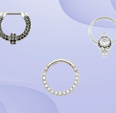 Titanium piercing jewellery sales in Montrose studio