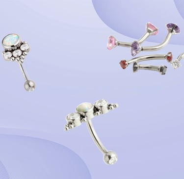 Professional piercing jewellery change in Montrose studio
