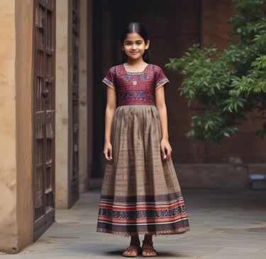 woman in yellow hijab sitting on white wooden table