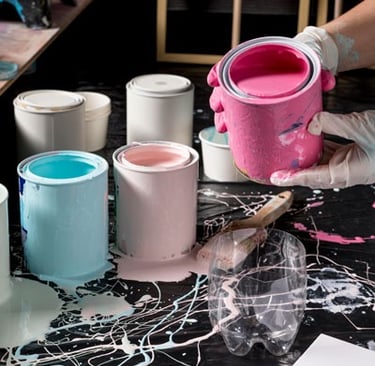 Expert wall painting with smooth finish and rich textures