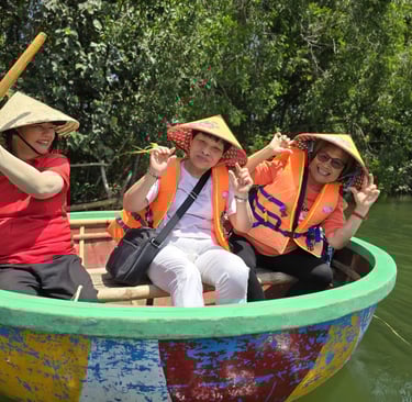 Bamboo Basket Boat Phu Quoc  Eco Tour Thai Duong