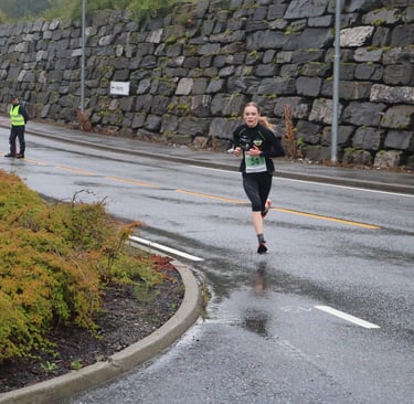Aurora Veen Torkildsen ble 2.beste kvinne på 5 km
