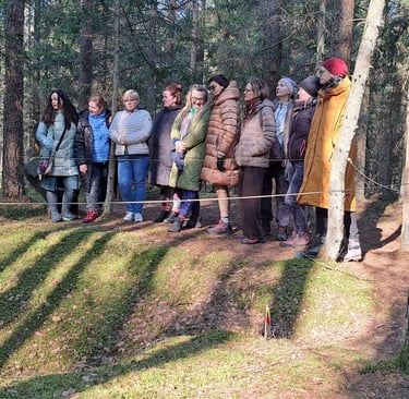 women in the forest