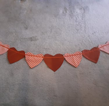 Heart design bunting