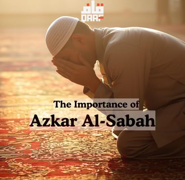 Muslim praying azkar